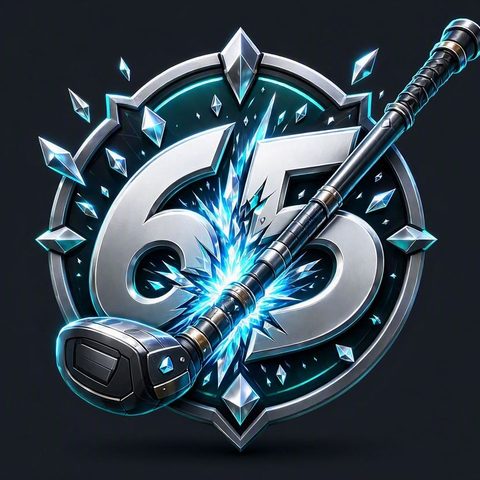Break 65 crest